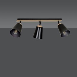 Lampa Sufitowa ATLAS 3 Czarny