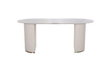 Stół MODIG M95 180x90 Biały/Złoty