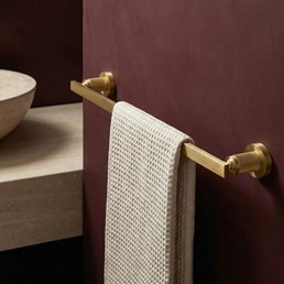 Wieszak na Ręcznik Jednoramienny 81301 RIVO Złoty Szczotkowany