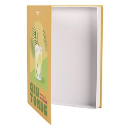 Pudełko Książka GIN TONIC Żółty