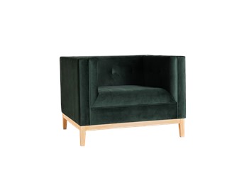 Fotel By-Tom 95x85x73 Avocado/Naturalny