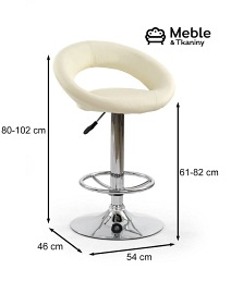 Hoker H15 61-82cm Kremowy