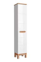 Szafka z Koszem na Pranie 2D Bali White 804 33x35x187 Biały
