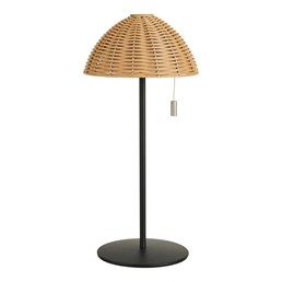 Lampka Nocna WIGAN Naturalny/Czarny