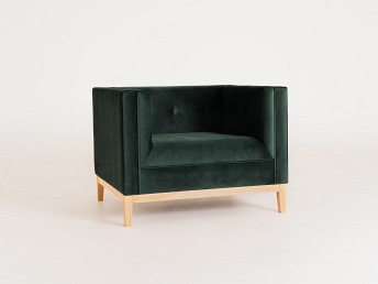 Fotel By-Tom 95x85x73 Avocado/Naturalny