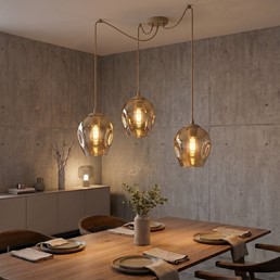 Lampa Wisząca LEVEL 3 Beżowy/Miodowy