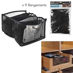 Organizer do Szuflady na Odzież Czarny