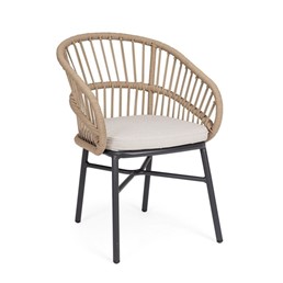 Krzesło Ogrodowe ODIVELAS Beżowy