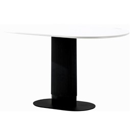 Stół MAXIM 120x70cm Biały/Czarny