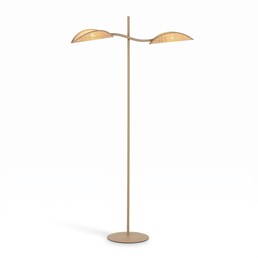 Lampa Podłogowa LOTUS LP2 Beżowy/Rattan