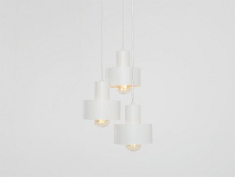 Lampa wisząca FAY 3 KOŁO – biały