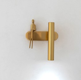 Lampa Ścienna BOY TUBE R Złoty