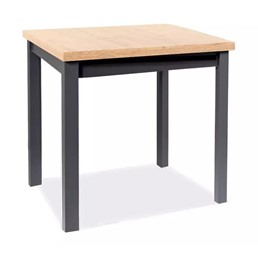 Stół ADAM 80 Dąb Artisan/Czarny Mat