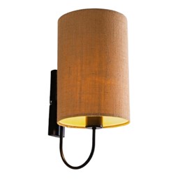 Kinkiet MASALA JUTE WALL Czarny/Beżowy