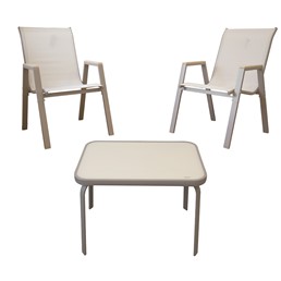 Zestaw Balkonowy NERANO Wood Duo Taupe