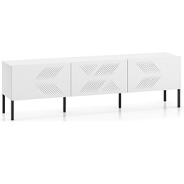 Szafka RTV CLEARING 04 Biały Alpejski/Noga Czarny 3K