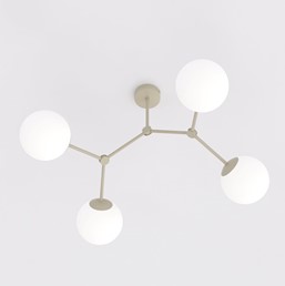 Lampa Sufitowa SPACE 4 Beżowy/Opal