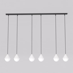 Lampa Wisząca GIRO 6 PREM Czarny/Biały