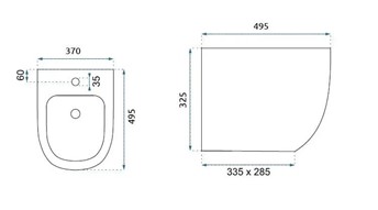 Bidet CARLO MINI Czarny