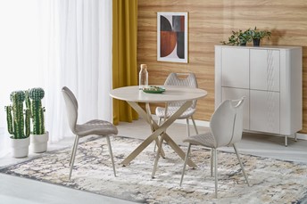 Stół EDGAR fi100 Kaszmirowy