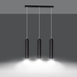 Lampa Wisząca LUNA 3 Czarny