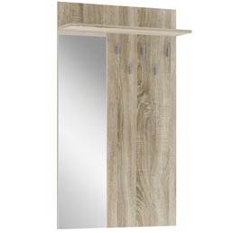 Wieszak z Lustrem LIMA PR-1 Dąb Sonoma