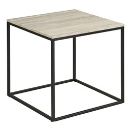 Stolik Kawowy VITA 45x45cm Beżowy/Czarny