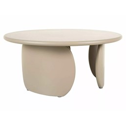 Ława NOEMI Fi80cm Ciemny Beż Mat