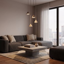 Lampa Wisząca ELIT 4 PREMIUM Beżowy