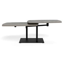 Stół CARBALLO 122x70 Szary/Czarny