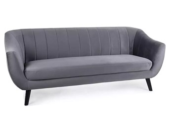 Sofa ELITE 3 Velvet Szary/Wenge
