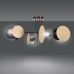 Lampa Sufitowa ZITA 4 Czarny