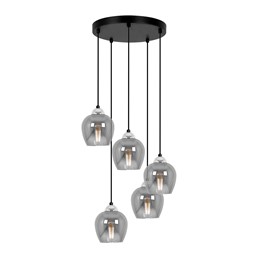 Lampa Wisząca NIRA K-5612 Czarny/Chrom