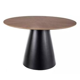 Stół ANGEL fi120 Dąb/Czarny Mat