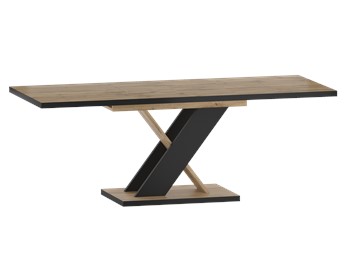 Stół Rozkładany ST16-FX (138-208)x85 Dąb Wotan/Czarny