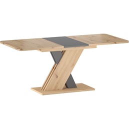 Stól Rozkładany EXEL (140-180)x85 Antracyt/Dąb Artisan