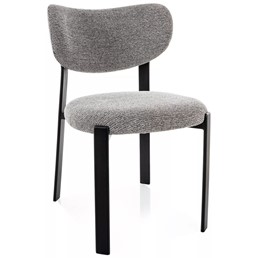 Krzesło RIN Szary/Czarny Mat