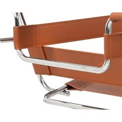 Fotel IVAN Brąz/Chrom