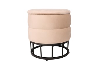 Pufa Velvet P3-FX (B) Beżowy/Czarny