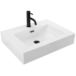 Umywalka Nablatowa Konglomeratowa ALISON 60 Biały