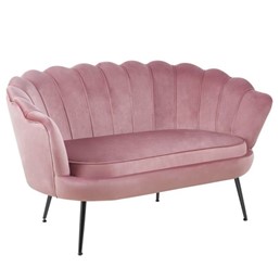 Sofa SF1-FX Różowy/Czarny