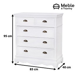 Latina 013 Komoda biała