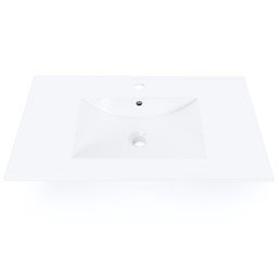Umywalka Wpuszczana  PRATO 80cm Biały