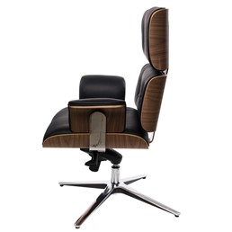 Fotel VIP Exclusive Home Czarny/Brązowy