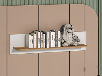 Półka TORINO 10 Biały Alpejski/Castello Miodowy