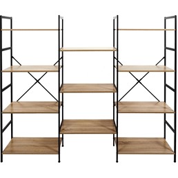 Regał BISTROT Czarny/Naturalny