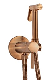 Bateria Bidetowa LUNGO LOOP Miedź Szczotkowana