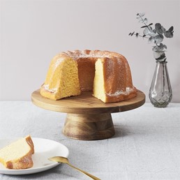 Patera na Ciasto z Drewna Akacjowego Brązowy