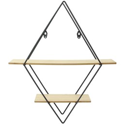 Półka Kwietnik DIAMOND Czarny/Naturalny