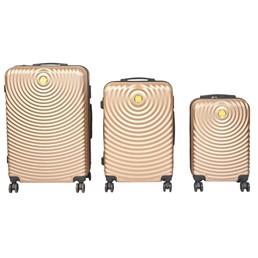 Zestaw Trzech Walizek Beżowy